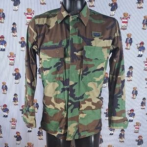 Air Force cold hot weather woodland camouflage Sm reg fit field combat jacket